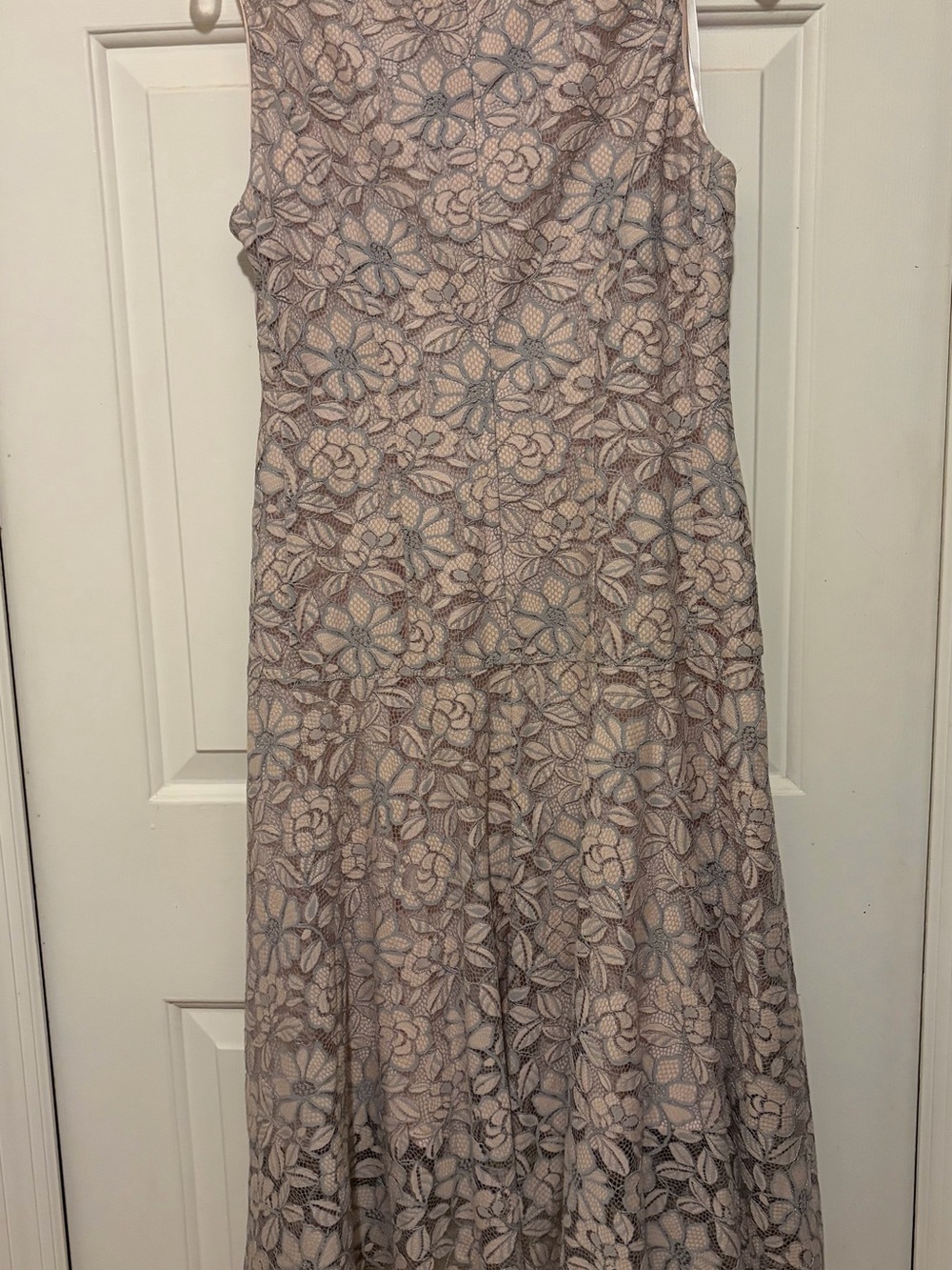 Tommy Hilfiger Dusty Pink Floral Lace High-Low Dress - Picture 2 of 5